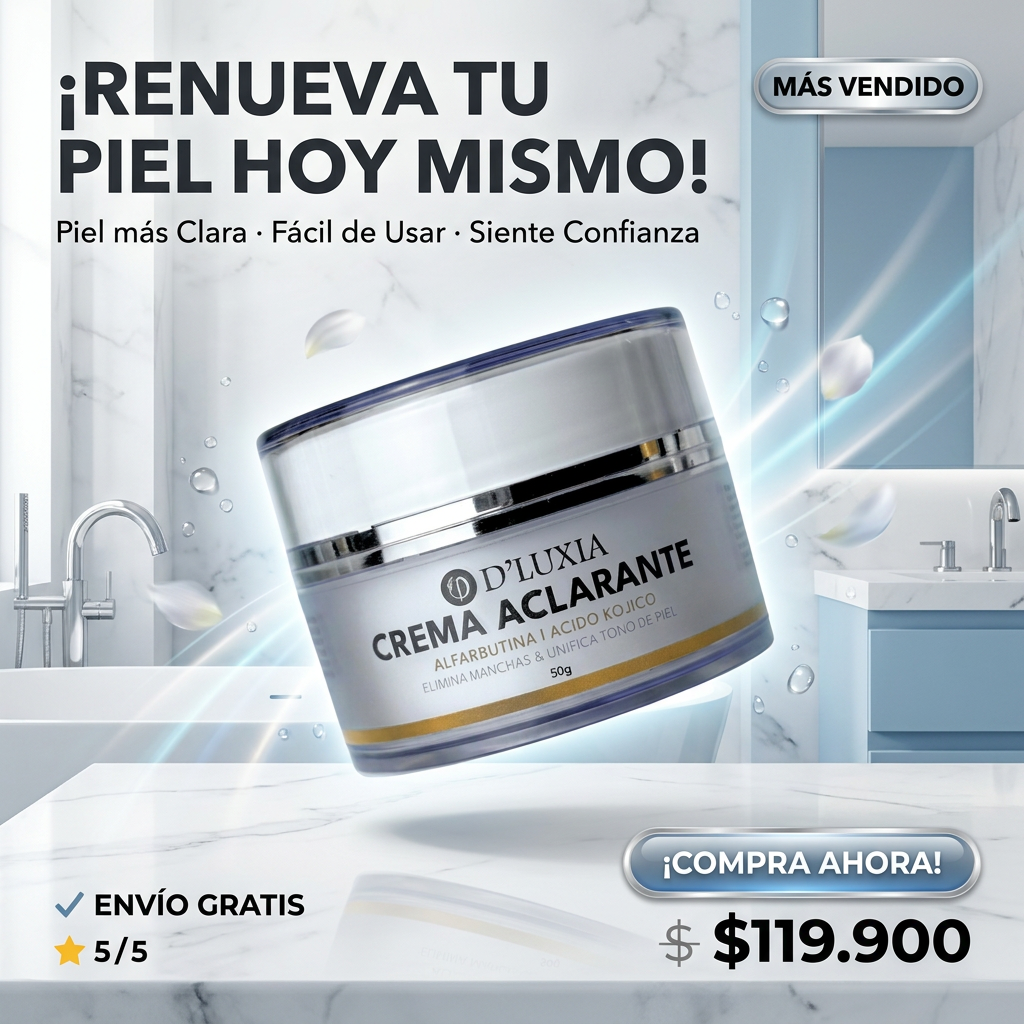D´LUXIA CREMA ACLARANTE TECNOLOGIA DUAL ANTIMANCHAS ORIGINAL!