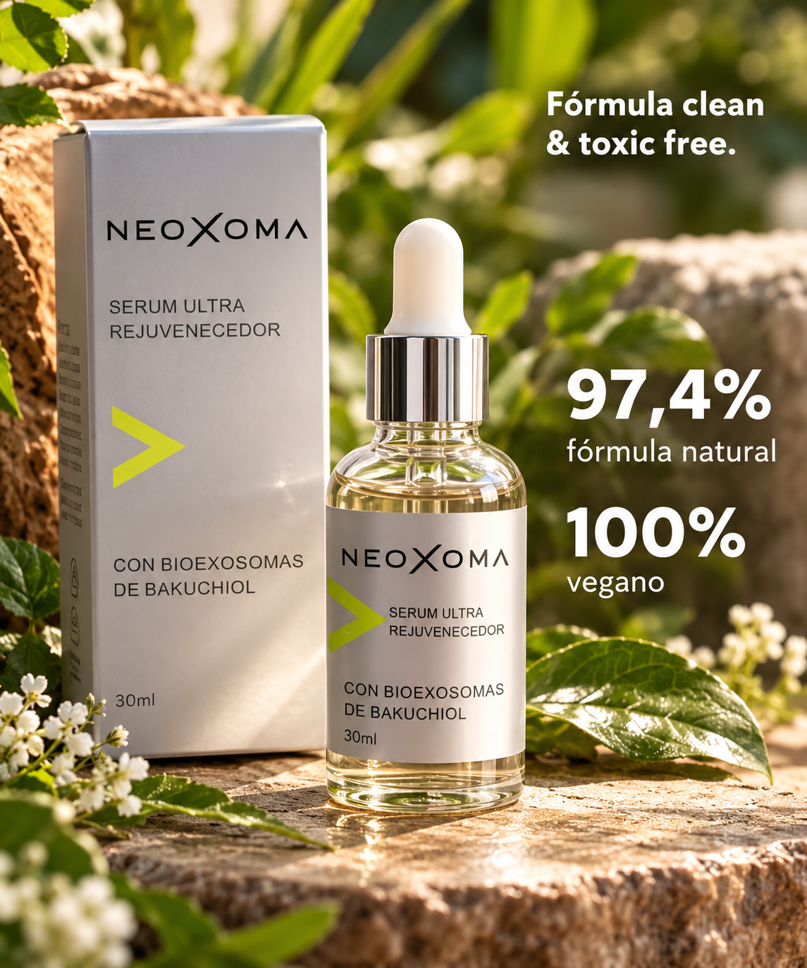 Neoxoma Serum Ultra Rejuvenecedor con Bioexosomas de Bakuchiol(®) Original!