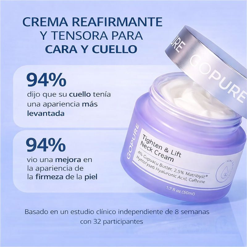 Crema GOPURE reafirmante para Cara y cuello- ORIGINAL